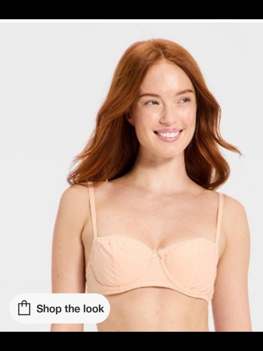 Auden Light Blush Strapless Bra